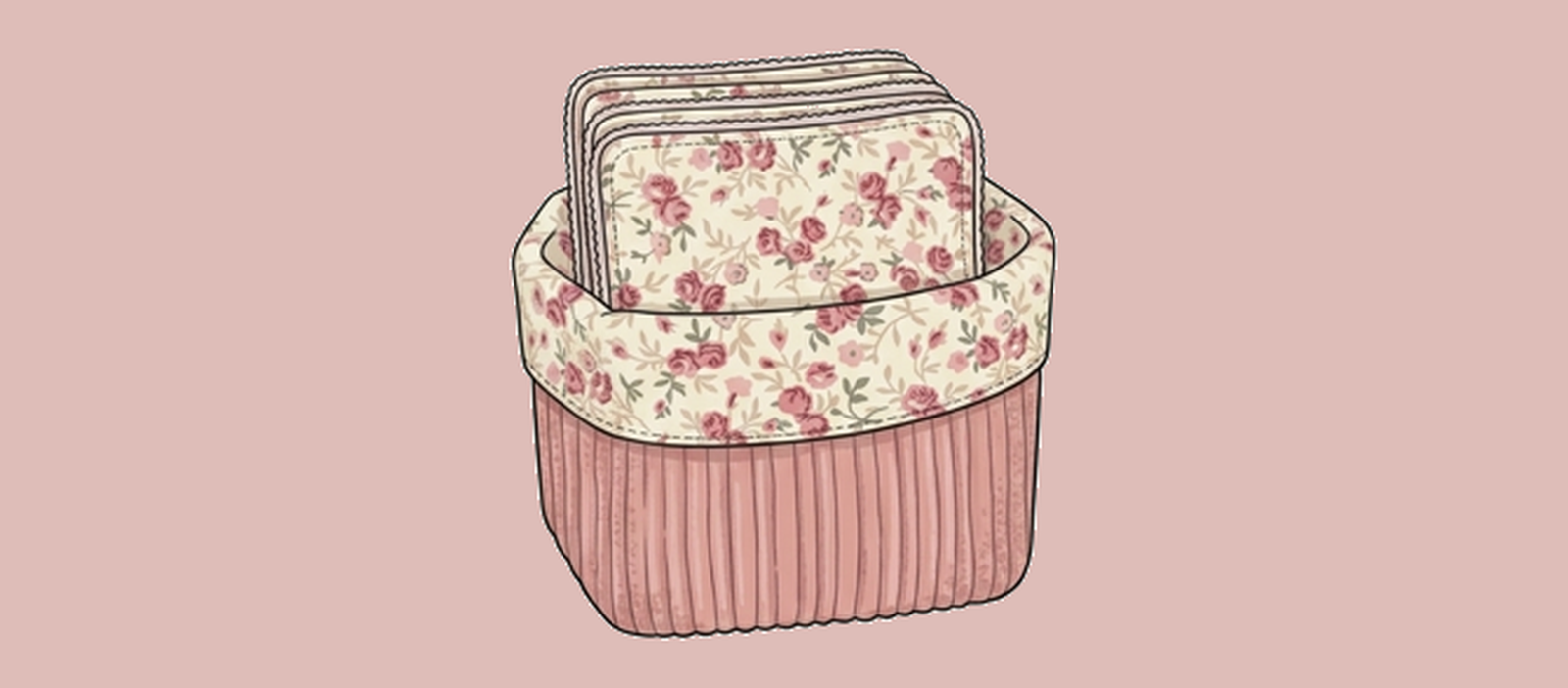 Panière de lingettes démaquillantes